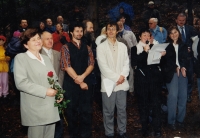 Unveiling of the Reconciliation Cross on Buková hora, 2002