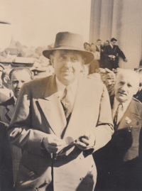 Jan Masaryk in Hronov on 17 August 1947