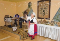 Jaroslava Svobodová in the costume of Gretel, Christmas exhibition in Týn nad Vltavou, 2015