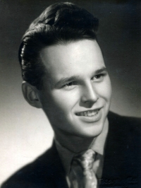 František Dusbábek in his graduation photograph (1953)