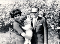 With his wife and daughter Marta in 1972