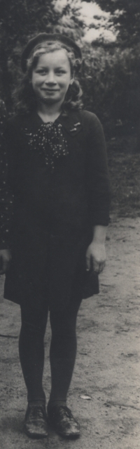 Jarmila Hermanová at the age of fourteen