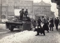 Svatba Ivana Ringela a Olgy Ringelové, roz. Kecové, ve Dvoře Králové v roce 1970