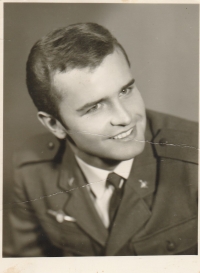 Karel Ladýř during his basic military service, 1969-1971