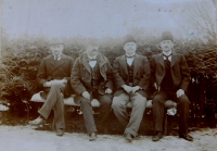 Grandfather Stefan Zeisberger on the far left in 1905