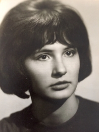 Ludmila Stáňová in her graduation year, 1964