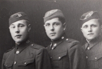 witness's father (right) in the army