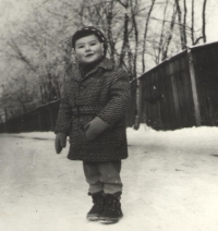 Jan Tomsa, about three years old