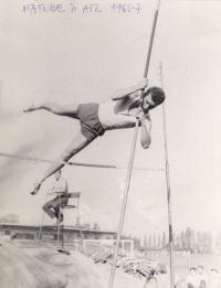 Bohuslav Šír, pole vault, state examination in athletics 1967-1968