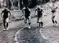 Běh na 5 km v Hodoníně, 1962. Květoslav Hána se umístil první