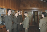 S generálem Fedorkem v roce 1995 v Kroměříži