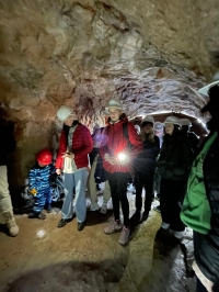 Children from the Stories of Our Neighbours project on an excursion to the Mořina quarry