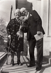 Golden wedding of Josef Roubíček's parents