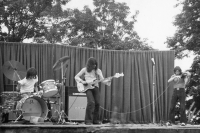 Photo from the concert of the band ETC in Teplice, 1985, by Petr Růžička