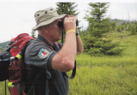 Pavel Veverka making his rounds as a ranger, Šumava National Park