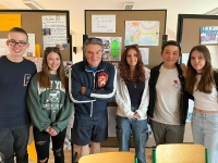 Photo of pupil team with Janko Martinkovic, May 2023