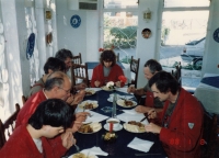 Václav Chabr and others invited to lunch in Gambia