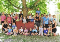 Rakovník, with children in the parish garden, 5 August 2022