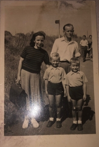 With my parents and older brother in Molitorov, 1960s