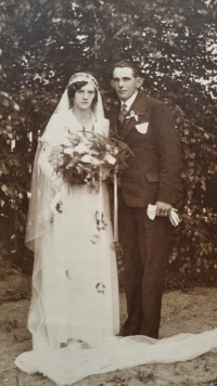 Wedding photo of Marie Koukalová's parents