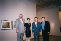 With Otakar Božejovský (first from left) at the exhibition in Tokushima, Japan, 1999