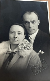 Vlašim, 1928: grandfather Marold and grandmother Ursula Schiller