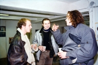 Pavel Šmíd (right) with Jakub Špaňhel (centre) and Michal Novotný / 1990s