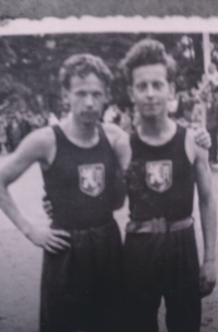 Vlastimil Krejčí as a runner in the 40s