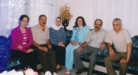 Family photo. From right Marwan Alsolaiman, brother and wife, neighbours, Suwayda, 2002