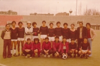 Marwan Alsolaiman, fifth from left above, Suwayda Football Club, 1980.