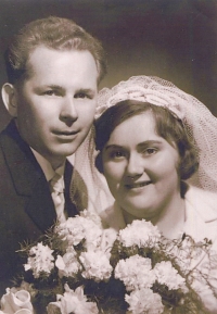 Wedding photos - Frantisek Brouk and wife Miloslava in 1963