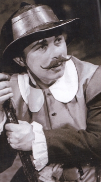 František Brouk plays an armourer in a fairy tale at the Jaroměř theatre