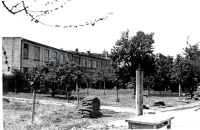 Vlašim, sometime before the war: view from the garden of house 356 on the Schiller factory