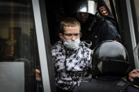 Andrei Karelin's arrest in St. Petersburg, 2020