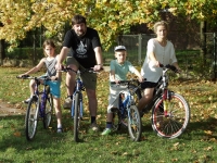 Husband and wife Petr and Vera Náhlik with daughter Martina and son Tomas, 2005