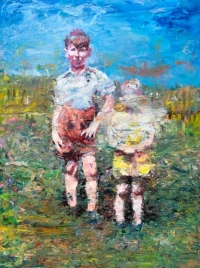 Painting by Pavel Šmíd / The Disappearing Brother / 2023