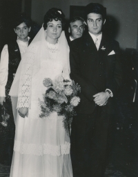 Wedding of Marie Štojdlová and Ivo Homer, 1971