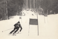 Father Jaroslav, ski racing, Sumava, 1970s