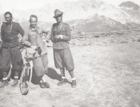 Grandfather Ladislav Strejc (centre) in the Italian Alps, 1936