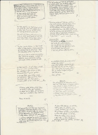 Václav Renc's secret notes from Leopoldov prison, originals on cigarette papers, circa 1956