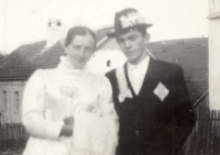 Wedding photographs of Václav and Marie Bradáč, 1969