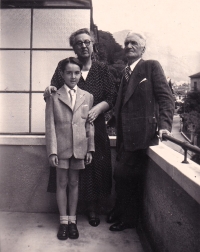 Giorgio Savo with his grandparents, Merano, 1952