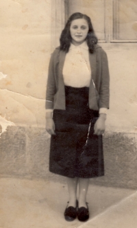 Wife of the witness, maiden name Mašková, undated