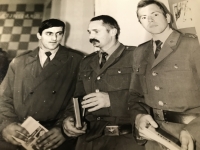 A year military service (first from right), Doupov, 1979