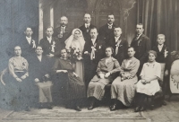 Wedding of Milena Ledvinková's parents, 1920s