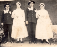 On the right, father and mother, Gerník, late 1930s