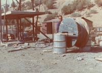 Dad Miroslav Hovorka in his sixties during the construction of a water dam in Sidi Yacoub in Algieria