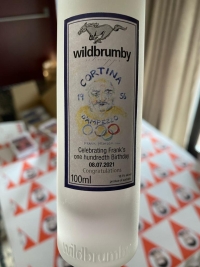 Australian Wildrumby gin in a bottle commemorating the 100th birthday of František Příhoda