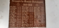 Memorial plaque to the victims of the First World War, Dolní Lánov, 2023