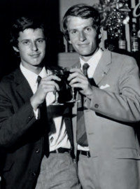 Jiří Hřebec (vlevo) a Pavel Huťka, finalisté juniorského Galeova poháru v roce 1969. Mezinárodní Galeův pohár tehdy hrála v Evropě nejlepší mládežnická družstva do 20 let, Československo podlehlo Španělsku 2:3